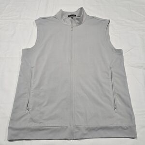 Asher Golf Men’s Full Zip Nebo SILVER Vest Jacket Large